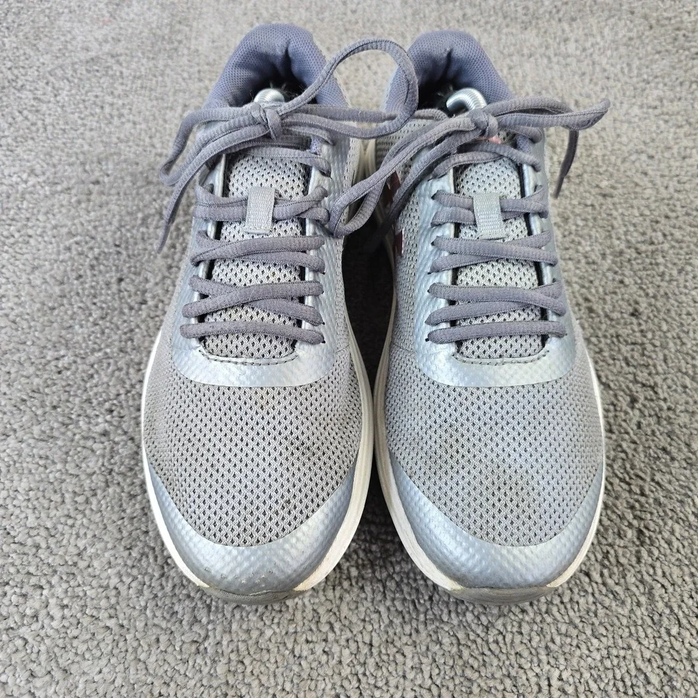 Under Armour Surge 2 Girls Size 7Y Gray Low Top Athletic Running Shoes Sneakers